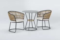 Boho 28" Outdoor Bistro Dining Set For 2 -Furniture Store 268093 multicolor multi media bistropub table side 18