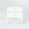 Alton White II 26" Nightstand -Furniture Store 268095 white wood nightstand signature 01