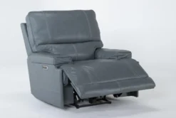 Watkins Blue Leather Power Cordless Recliner With Power Headrest & USB 13 Watkins Blue Leather Power Cordless Recliner With Power Headrest & USB -Furniture Store 268123 side 19