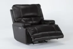 Watkins Coffee Leather Power Cordless Recliner With Power Headrest & USB -Furniture Store 268124 side 19