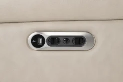 Watkins Linen Leather Power Cordless Recliner With Power Headrest & USB -Furniture Store 268125 hardware 52