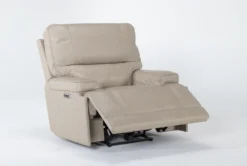 Watkins Linen Leather Power Cordless Recliner With Power Headrest & USB -Furniture Store 268125 side 19