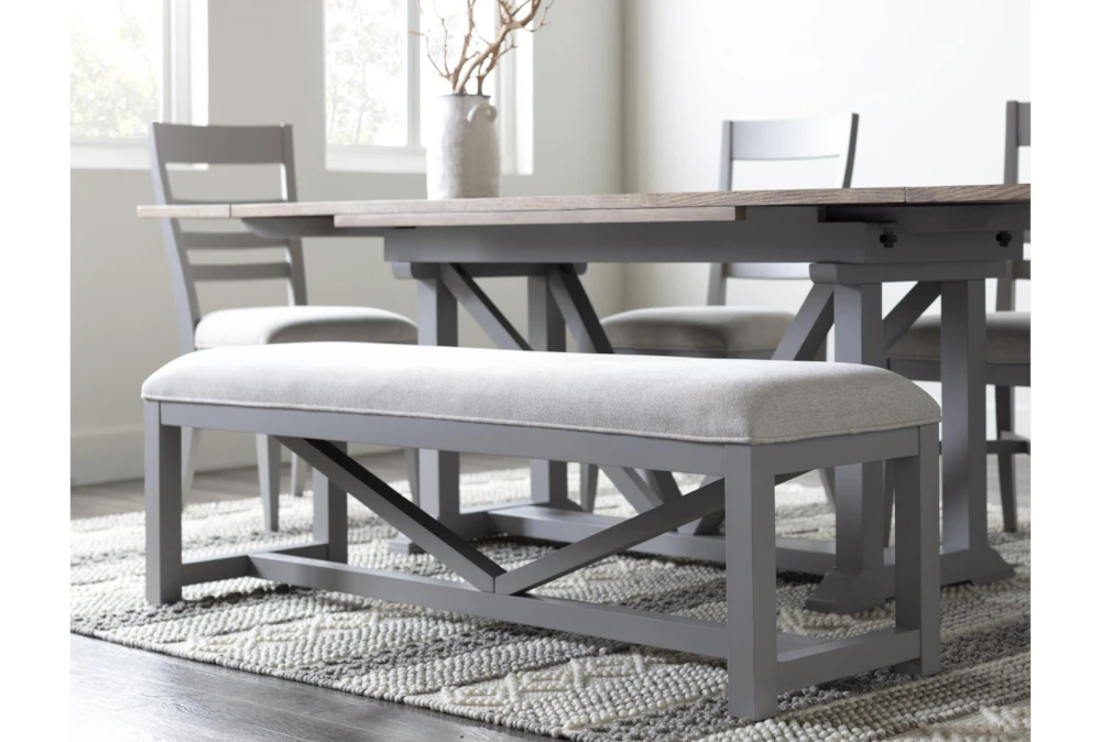 Ozzie 60" Upholstered Bench 8 Ozzie 60" Upholstered Bench - Image 6