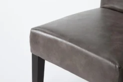 Garten Taupe Dining Side Chair With Espresso Finish Set Of 2 -Furniture Store 268862 brown fabric dining chair detail 44