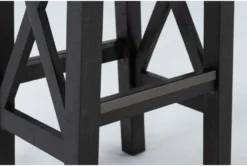 Jaxon Cafe 31" Bar Stool -Furniture Store 269050 black wood bar stool detail 45