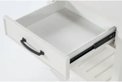 Presby White End Table -Furniture Store 269073 white wood end table detail 44