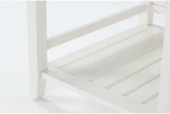 Presby White End Table -Furniture Store 269073 white wood end table detail 45