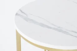 Vanna Accent Table -Furniture Store 269144 gold metal accent table detail 44