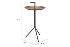 Gold And Black Tray Accent Table -Furniture Store 269464 gold metal accent table detail 47