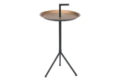 Gold And Black Tray Accent Table -Furniture Store 269464 gold metal accent table detail 49