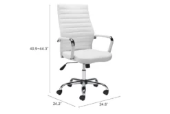 Primero Desk Chair White -Furniture Store 269472 white metal office chair detail 49