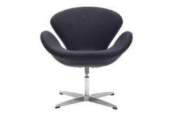 Grey Tulip Swivel Chair -Furniture Store 269485 grey polyester accent chair detail 45