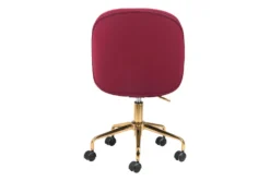 Red Velvet And Gold Desk Chair -Furniture Store 269502 red metal office chair detail 46