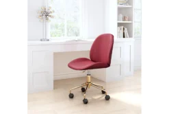 Red Velvet And Gold Desk Chair -Furniture Store 269502 red metal office chair room 85