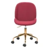 Red Velvet And Gold Desk Chair -Furniture Store 269502 red metal office chair v2 signature 51