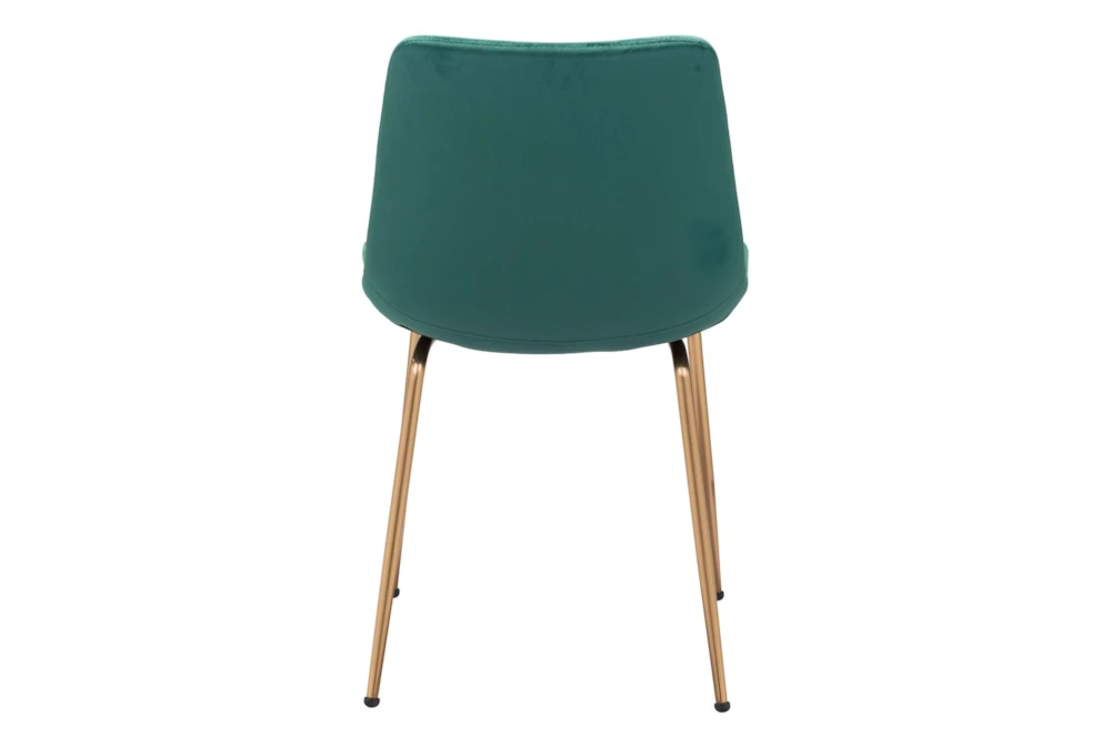 Green Velvet Bucket Seat Dining Chair Set Of 2 9 Green Velvet Bucket Seat Dining Chair Set Of 2 - Image 7