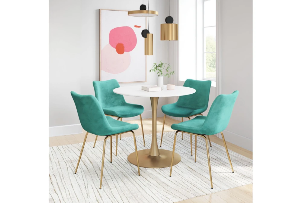 Green Velvet Bucket Seat Dining Chair Set Of 2 16 Green Velvet Bucket Seat Dining Chair Set Of 2 - Image 14