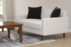 Arya Chenille 62" Loveseat -Furniture Store 269565 grey fabric loveseat room 61