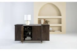Brighton 68" Sideboard By Nate Berkus + Jeremiah Brent -Furniture Store 269680 brown wood buffet room 53