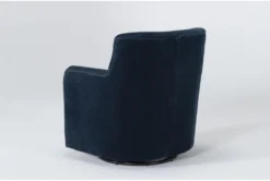Katrina Velvet Blue Swivel Glider Chair -Furniture Store 269751 blue fabric swivel glider side 19