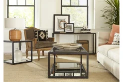 Ellis End Table -Furniture Store 270206 black glass end table room 85