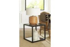 Ellis End Table -Furniture Store 270206 black glass end table room 87