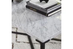 Saxon End Table -Furniture Store 270224 white marble end table material 76