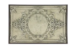 Small Black Metal & Carved Vintage Grey Wood Nesting Accent Tables-Set Of 3 -Furniture Store 270318 grey metal accent table detail 46