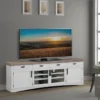 Americana Cotton Modern 92" Tv Stand 1 Americana Cotton Modern 92" Tv Stand -Furniture Store 270555 white wood media console signature 01