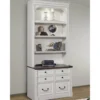 Provence 2 Piece Lateral Filing With Hutch -Furniture Store 270597 white wood cabinet signature 01