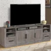 Vector 89" Tv Stand -Furniture Store 270617 brown wood media console signature 01