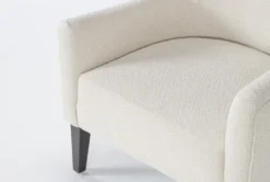 Adeline II Boucle Margie 35" Accent Chair -Furniture Store 270865 white fabric accent chair detail 44