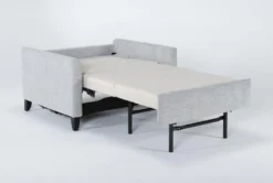 Mikayla Smoke 48" Twin Sofa Sleeper -Furniture Store 270873 grey fabric sleeper side 18