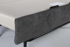 Mikayla Graphite 76" Queen Plus Sleeper With Reversible Chaise -Furniture Store 270875 grey fabric sleeper hardware 51