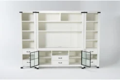 Wade 70" 4 Piece Entertainment Center 17 Wade 70" 4 Piece Entertainment Center -Furniture Store 271440 white wood media wallentertainment center front 02