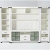 Wade 70" 4 Piece Entertainment Center -Furniture Store 271440 white wood media wallentertainment center signature 01