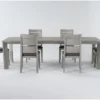 Sandi 104" Dining With Side Chair Set For 6 -Furniture Store 271452 grey wood dining set signature 01