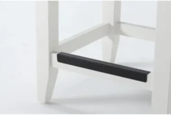 Presby White Stool -Furniture Store 271483 white wood kitchen island detail 44