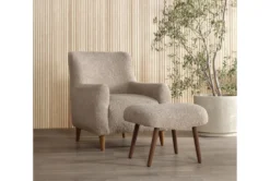 Blakely 32" Accent Chair By Nate Berkus + Jeremiah Brent -Furniture Store 271484 natural fabric accent chair room 59