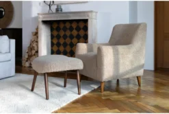 Blakely 32" Accent Chair By Nate Berkus + Jeremiah Brent -Furniture Store 271484 natural fabric accent chair room 67