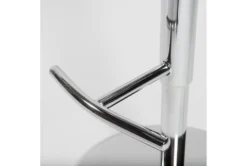 White Faux Leather And Chrome Curved Back 30" Adjustable Swivel Stool -Furniture Store 271532 white leather bar stool detail 47