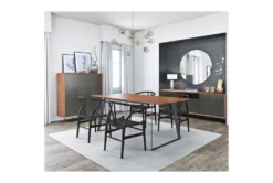 Scottsdale Walnut 71" Rectangular Dining Table -Furniture Store 271611 brown wood dining table detail 46