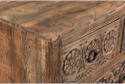 Wood 7 Drawer Cabinet -Furniture Store 271821 natural wood chest detail 47