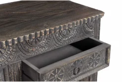 Square Motif 57" Sideboard 12 Square Motif 57" Sideboard -Furniture Store 271828 black wood buffet storage 13