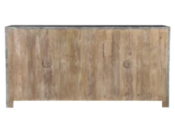 4 Door + Iron Accent Cabinet -Furniture Store 271836 natural wood cabinet back 82