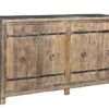 4 Door + Iron Accent Cabinet -Furniture Store 271836 natural wood cabinet signature 01