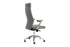 Karlstad Grey Faux Leather High Back Desk Chair 8 Karlstad Grey Faux Leather High Back Desk Chair -Furniture Store 271897 grey leather office chair detail 45