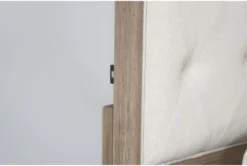 Deliah King Upholstered Platform Bed -Furniture Store 274621 natural wood bed detail 46