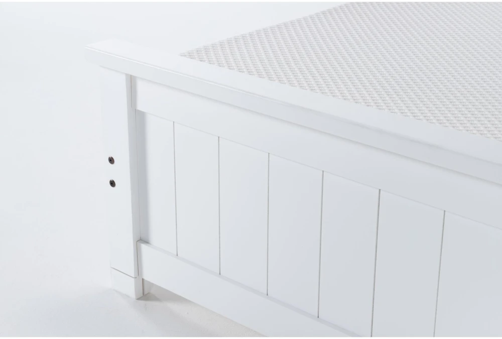 Mateo White Twin Panel Bed With Single 3 Drawer Storage Unit 7 Mateo White Twin Panel Bed With Single 3 Drawer Storage Unit - Image 5