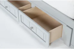 Mateo Grey Full Panel Bed With Single 3 Drawer Storage Unit -Furniture Store 274813 grey mdf bed detail 46
